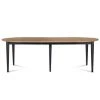 Hellin Tables à Manger Table Ronde 6 Pieds Fuseau 105 Cm + 3 Rallonges Bois