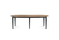 Hellin Tables à Manger Table Ronde 6 Pieds Fuseau 105 Cm + 3 Rallonges Bois