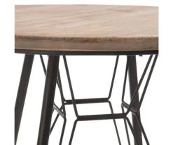 Meubles & Design Tables à Manger Table Ronde Bistrot Métal 65cm Plateau Bois -Marquee Magasin table ronde bistrot metal 65cm plateau bois 2