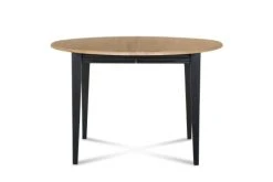Hellin Tables à Manger Table Ronde Bois D115 Cm Avec 1 Allonge Et Pieds Fuseau -Marquee Magasin table ronde bois d115 cm avec 1 allonge et pieds fuseau 4