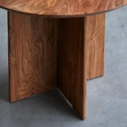 Tikamoon Tables à Manger Table Ronde En Palissandre Massif 4 Pers -Marquee Magasin table ronde en palissandre massif 4 pers 4