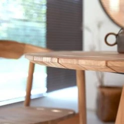 Tikamoon Tables à Manger Table Ronde En Teck Massif 6 Pers. -Marquee Magasin table ronde en teck massif 6 pers 3