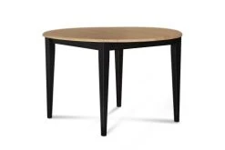 Hellin Tables à Manger Table Ronde Extensible Bois D105 Cm Avec 1 Allonge Et Pieds Fuseau
