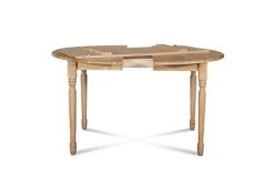 Hellin Tables à Manger Table Ronde Extensible Pieds Tournés D105 + 4 Chaises Tissu -Marquee Magasin table ronde extensible pieds tournes d105 4 chaises tissu 20