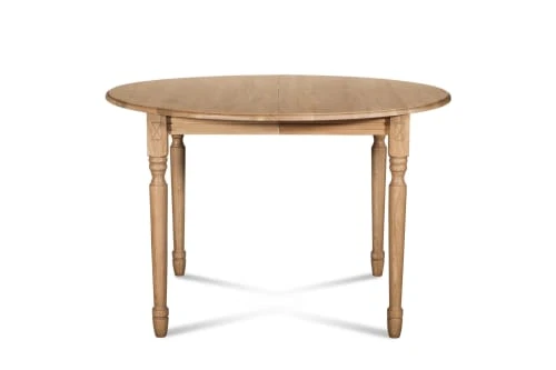 Hellin Tables à Manger Table Ronde Extensible Pieds Tournés D115 + 4 Chaises Tissu 5 Hellin Tables à Manger Table Ronde Extensible Pieds Tournés D115 + 4 Chaises Tissu – Image 3