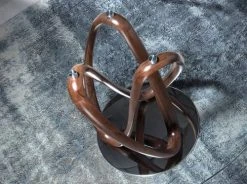 Angel Cerda Tables à Manger Table Ronde Verre Et Bois Couleur Noyer D120 -Marquee Magasin table ronde verre et bois couleur noyer d120 2