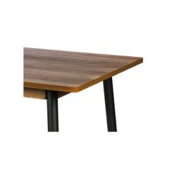 Wadiga Tables à Manger Table Salle à Manger En Bois Et Métal Noir 160x90cm -Marquee Magasin table salle a manger en bois et metal noir 160x90cm 2