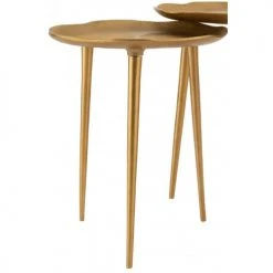 LANADECO Consoles Et Drapiers Tables Gigognes Baroque Métal Or - Lot De 3 -Marquee Magasin tables gigognes baroque metal or lot de 3 3